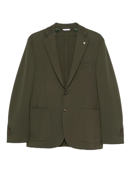  Manuel Ritz Buttoned Single-breasted Jacket - Green 