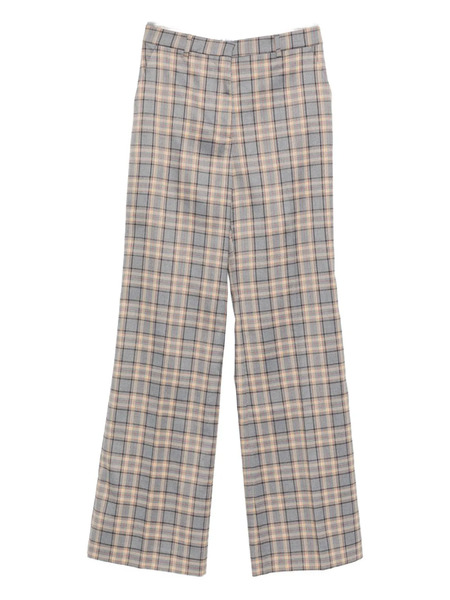  Manuel Ritz Check-pattern Trousers - Grey 