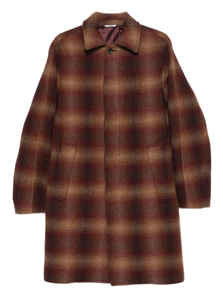  Manuel Ritz Checked Coat - Red 