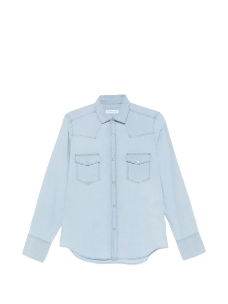  Manuel Ritz Chest-pocket Shirt - Blue 