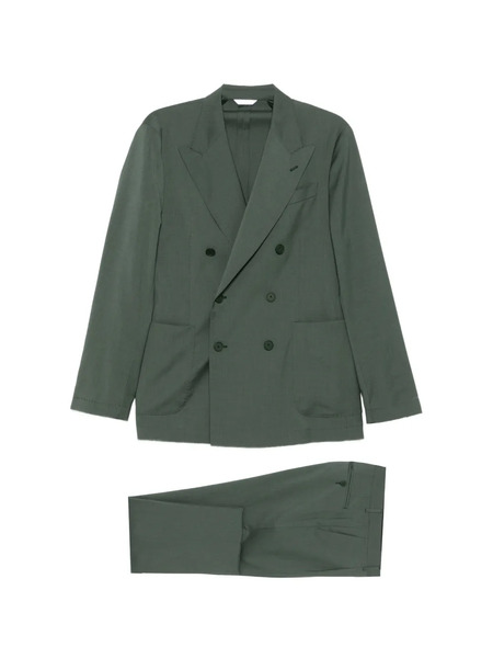  Manuel Ritz Double-breasted Blazer - Green 