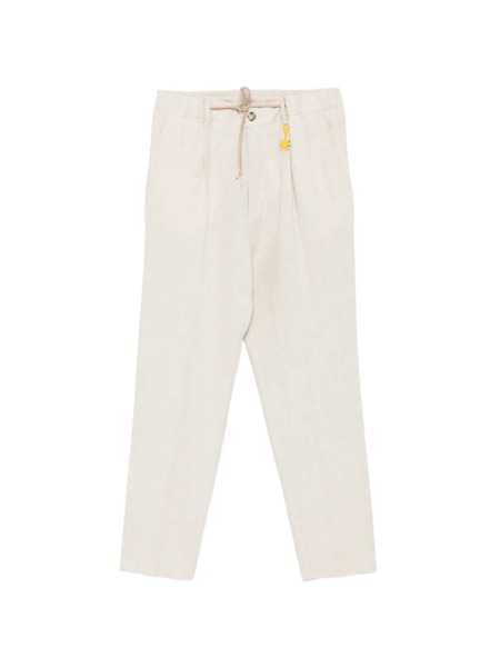  Manuel Ritz Drawstring Trousers - Neutrals 