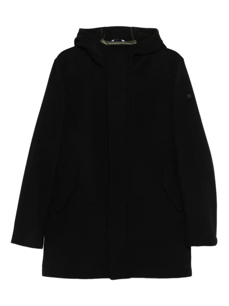  Manuel Ritz Hooded Coat - Black 