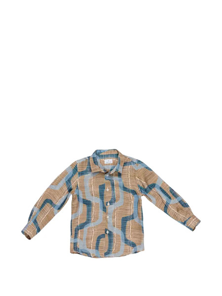  Manuel Ritz Kids Patterned Shirt - Neutrals 