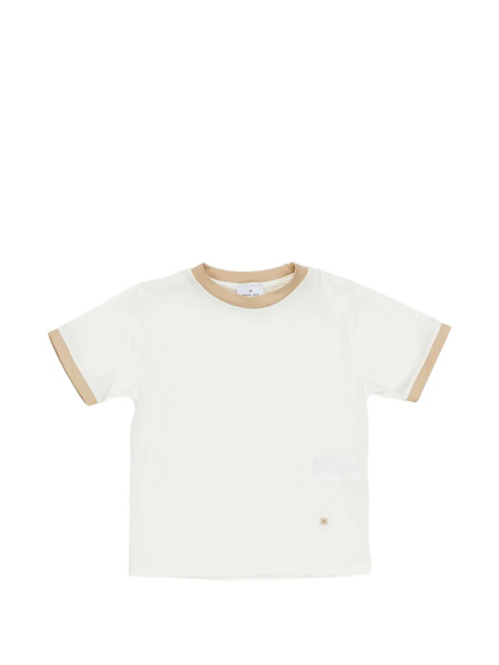  Manuel Ritz Kids Trim-detail T-shirt - Neutrals 