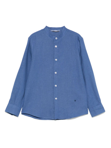  Manuel Ritz Logo-embroidered Shirt - Blue 