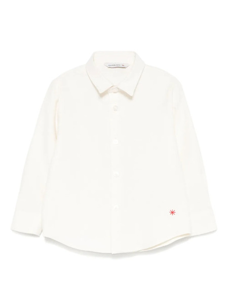  Manuel Ritz Logo-embroidered Shirt - Neutrals 