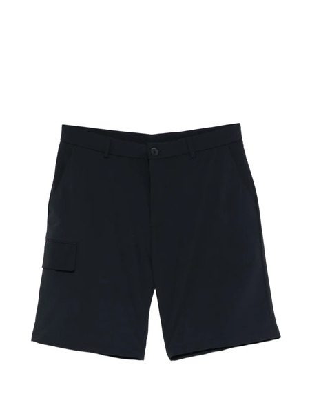  Manuel Ritz Logo-patch Belt-loop Shorts - Blue 