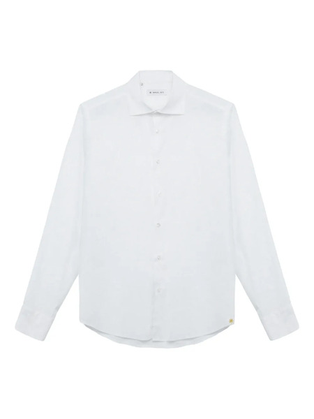  Manuel Ritz Long-sleeve Button-fastening Shirt - White 