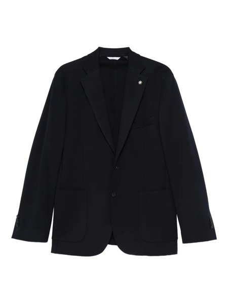  Manuel Ritz Notched-lapel Single-breasted Blazer - Black 
