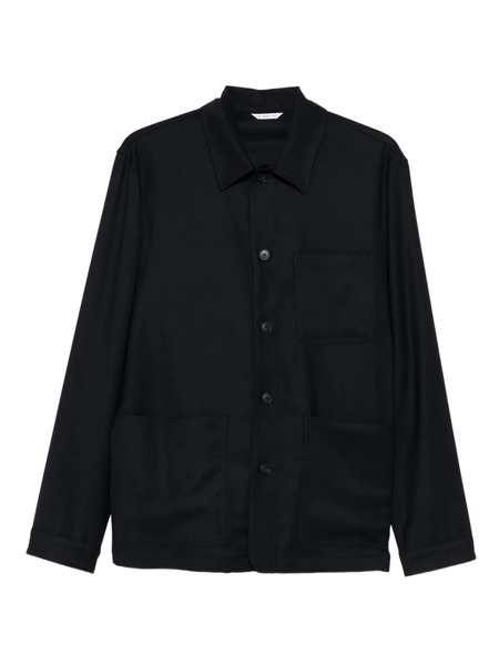  Manuel Ritz Patch-pocket Shirt Jacket - Black 