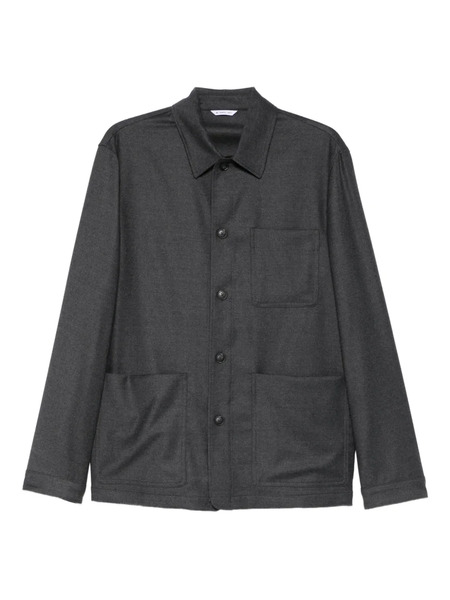  Manuel Ritz Patch-pocket Shirt Jacket - Grey 