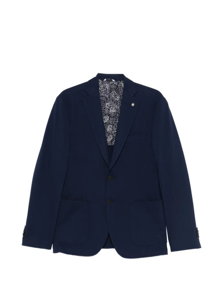  Manuel Ritz Pique Jersey Jacket - Blue 