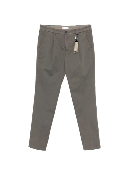  Manuel Ritz Pleated Twill Trousers - Grey 
