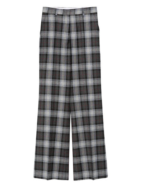  Manuel Ritz Prince Of Wales-check Trousers - Grey 