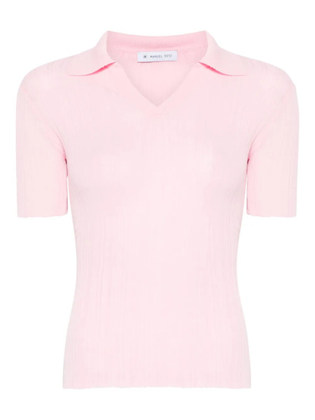  Manuel Ritz Ribbed T-shirt - Pink 