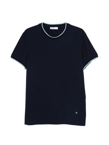  Manuel Ritz Shot-sleeve T-shirt - Blue 