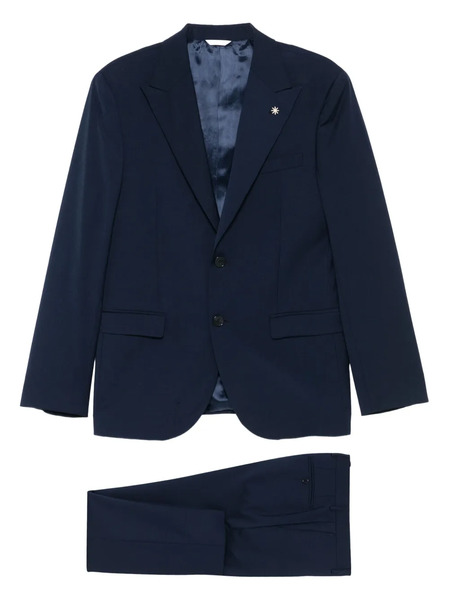  Manuel Ritz Single-breasted Suit - Blue 