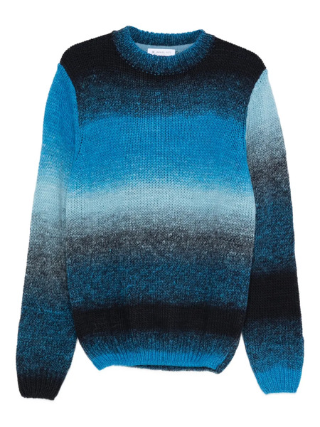  Manuel Ritz Striped-pattern Sweater - Blue 