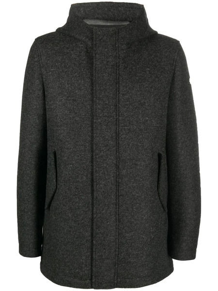  Manuel Ritz Zip-up Hooded Coat - Grey 