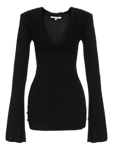  Manurí Alma Lace-trim Mini Dress - Black 