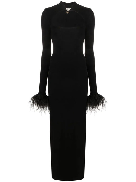  Manurí Cindy Square-neck Long Dress - Black 