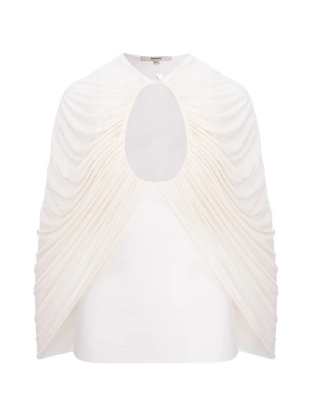  Manurí Draped Blouse - Neutrals 