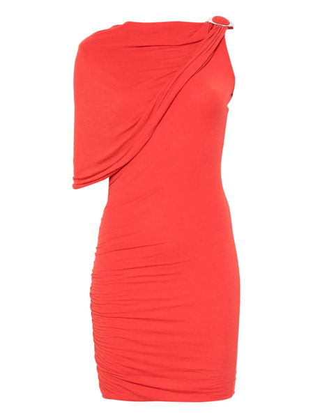  Manurí Draped One-shoulder Dress - Red 