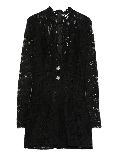  Manurí High-neck Mini Dress - Black 