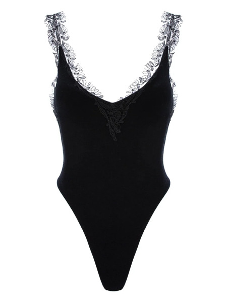  Manurí Isabelle Lace Bodysuit - Black 