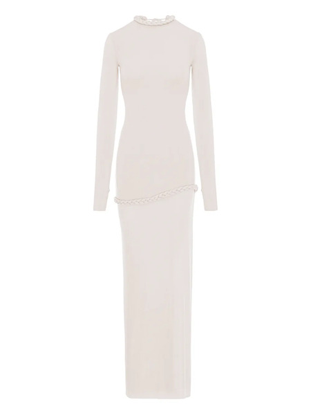  Manurí Nora Braided-trim Maxi Dress - Neutrals 