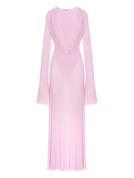  Manurí Suki Draped Long Dress - Pink 