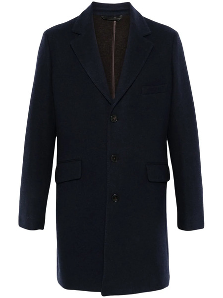  Manzoni 24 Brushed-finish Coat - Blue 