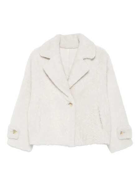  Manzoni 24 Lamb-shearling Jacket - White 