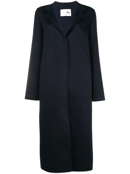  Manzoni 24 Single Breasted Coat - Blue 