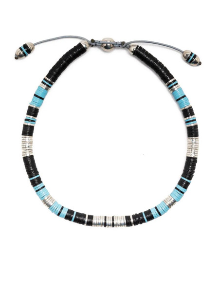  Maor 18kt White Gold Beaded Bracelet - Blue 