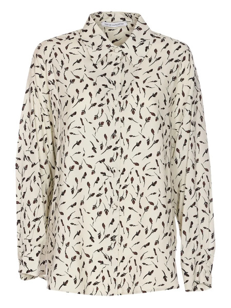  Mar De Margaritas Floral-pattern Button-down Shirt - Neutrals 