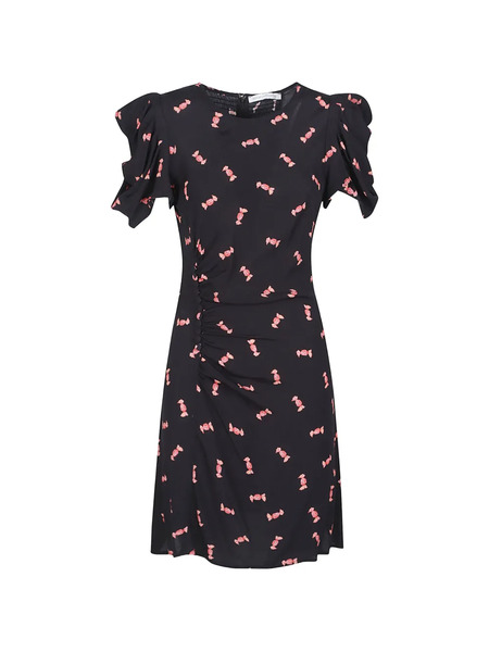  Mar De Margaritas Puff-sleeve Dress - Black 