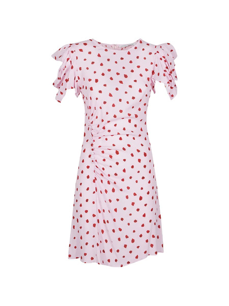  Mar De Margaritas Ruffled-sleeves Dress - Pink 