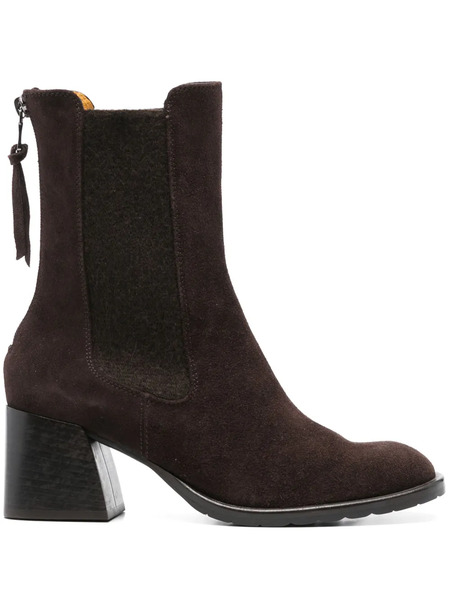  Mara Bini 60mm Suede Ankle Boots - Brown 