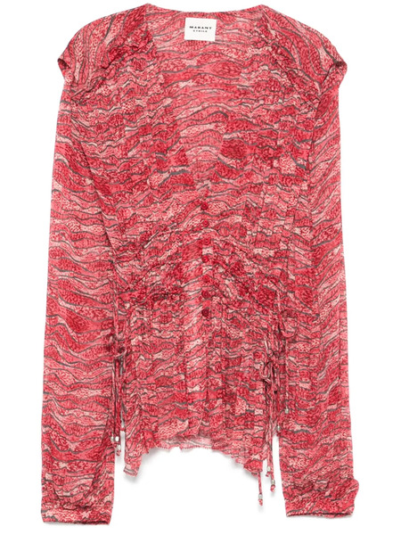  Marant étoile Axeline Blouse - Red 