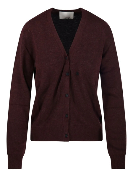  Marant étoile Button-front V-neck Cardigan - Red 