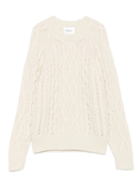  Marant étoile Cable-knit Sweater - White 