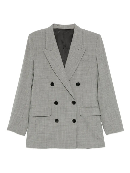  Marant étoile Checked Double-breasted Jacket - Grey 