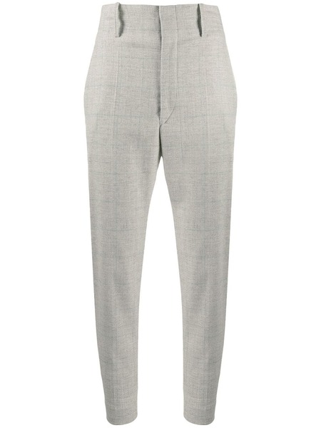  Marant étoile Checkered Tailored Trousers - Grey 