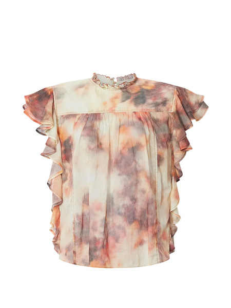  Marant étoile Daliyane Ruffled Blouse - Neutrals 
