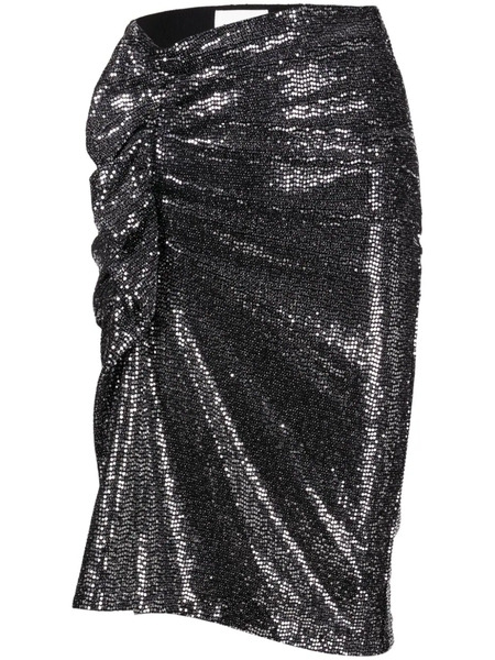  Marant étoile Dolene Rhinestone Miniskirt - Silver 