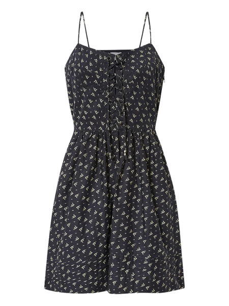  Marant étoile Dryna Floral-pattern Mini Dress - Black 