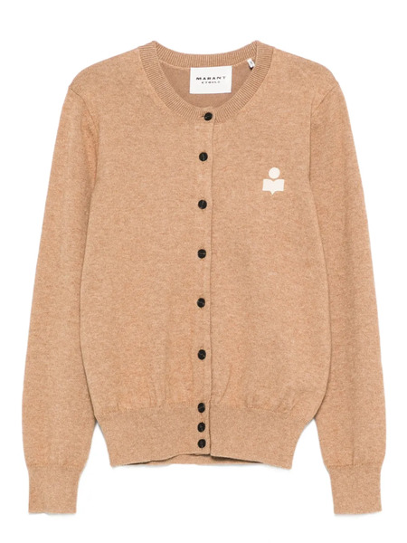 Marant étoile Embroidered-logo Cardigan - Neutrals 