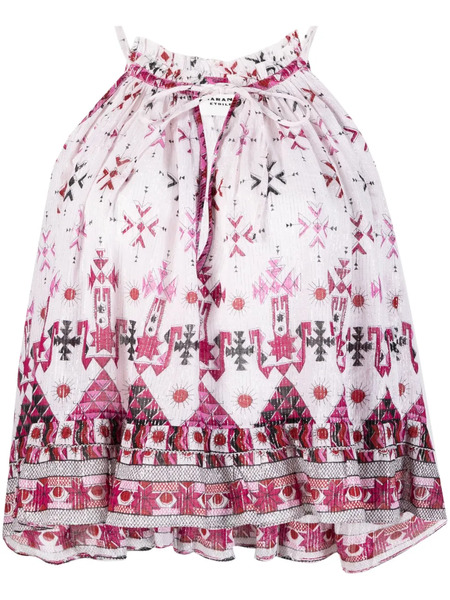  Marant étoile Fabino Graphic-print Top - White 